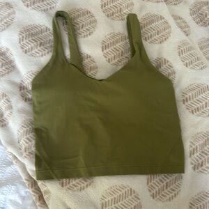 lulu bronze green NWOT size 4 align tank